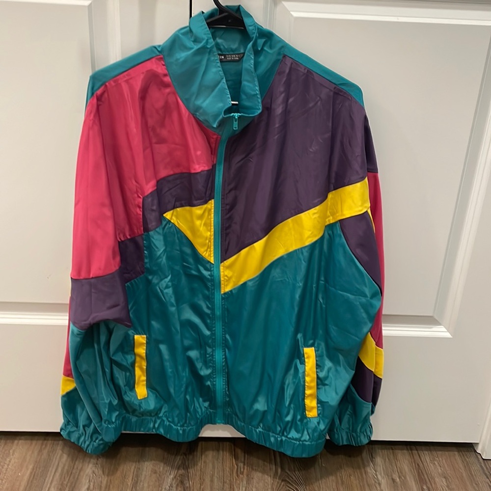 Multi color swishy/ wind breaker